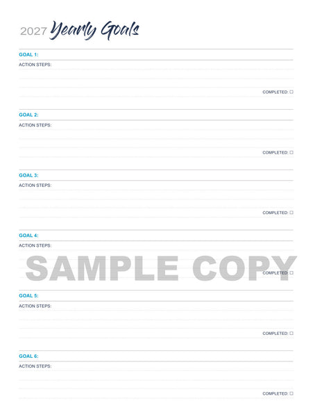 2027 Monthly Marketing Planner