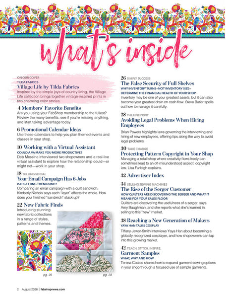 FabShop News Magazine – August 2026, Issue 173
