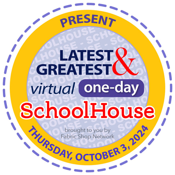 Present at FabShop's Virtual Schoolhouse, Thursday, October 3, 2024